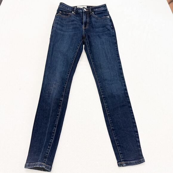 Everlane The Curvy High-Rise Skinny Jean Dark Wash Denim Size 25 - Picture 2 of 8